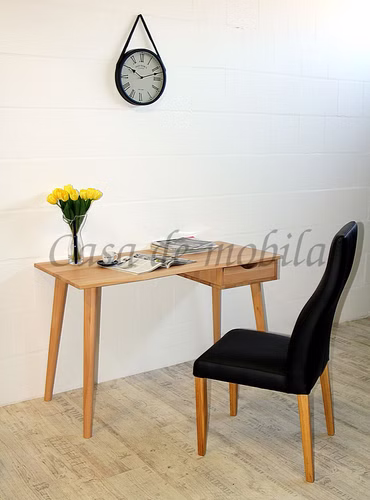 vollholz PC Tisch klein Schreibtisch mit schublade buche Kernbuche massiv geölt casademobila