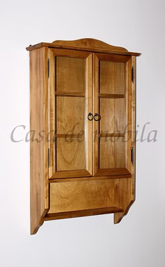 Hängevitrine 2 türig 58x97x18cm DECOR Pappel honigfarben lackiert Hängende schrank mit 2 Glastüren 58x97x18cm DECOR Pappel massiv Bernsteinfarben lackiert in Goslar bei Casademobila