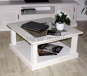 Couchtisch mit glasplatte 90x45x90cm PINEA Pinie massiv weiß gebürstet casademobila Goslar Couchtisch mit glasplatte 90x45x90cm PINEA Pinie massiv weiß gebürstet casademobila Goslar