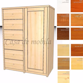 Hochkommode 92x123x46cm CONTRA Kiefer massiv Kommode 92x123x46cm CONTRA Kiefer massiv natur, gelaugt geölt,weiss lackiert,bernsteinfarben geölt Casa de mobila Goslar