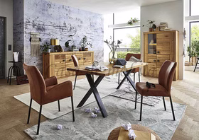 Massivholz Esszimmer schrank SKYLINE 4türig 115x170x40cm Ureiche massiv natur geölt quadratische Griffe Casa de mobila Goslar Massivholz Esszimmer schrank SKYLINE 4türig 115x170x40cm Ureiche massiv natur geölt quadratische Griffe Casa de mobila Goslar