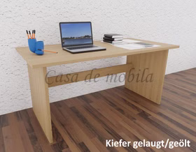 Schreibtisch 160x74x78cm CONTRA Kiefer massiv Massivholz Schreibtisch 160x74x78cm CONTRA Kiefer massiv gelaugt geölt Casademobila Goslar kaufen