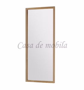 Flurspiegel mit holzrahmen eiche massiv geoelt 120x50 wandspiegel casademobila goslar