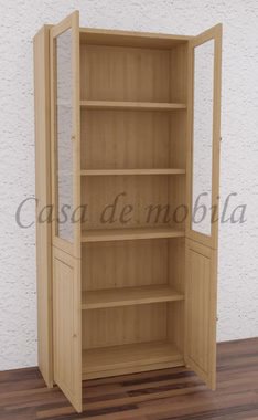 Massivholz Ordnerschrank mit glastüren CONTRA 89x199x33cm kiefer massiv gelaugt geölt Casa de mobila Goslar Massivholz Ordnerschrank mit glastüren CONTRA 89x199x33cm kiefer massiv gelaugt geölt Casa de mobila Goslar