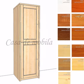Massivholz geschirrschrank CONTRA 47x161x46cm Kiefer massiv in verschiedene farben Casa de mobila Goslar