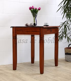 kleine tisch mit schublade 80x80x65cm DECOR Pappel massiv kirschbaumfarben lackiert Casa de mobila Goslar kleine tisch mit schublade 80x80x65cm DECOR Pappel massiv kirschbaumfarben lackiert Casa de mobila Goslar