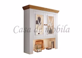 Buffetschrank I 109x214x42cm FLAIR Kiefer weiß eichefarben geölt Buffetschrank aufsatz schmal landhaus FLAIR Kiefer massiv weiß eichefarben gelaugt geölt Casa de mobila Goslar