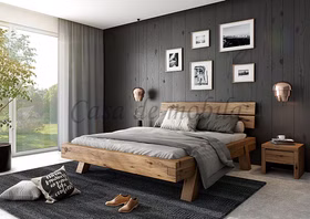 Balkenbett 140x200 cm Holzbett HEINRICH unikat Eiche Wildeiche massiv rustikal casademobila Balkenbett 140x200 cm Holzbett HEINRICH unikat Eiche Wildeiche massiv rustikal casademobila