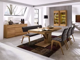 Polsterbank NYON mit Lederpolster Rotkernbuche geölt Leder dunkel braun Casa de Mobila Goslar Polsterbank NYON mit Lederpolster Rotkernbuche geölt Leder dunkel braun Casa de Mobila Goslar