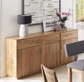 Vollholz Anrichte 3 türig TREVA 170x86x42cm Kernbuche massiv natur geölt Wimmer Casa de mobila Goslar