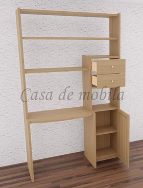 Massivholz Regal mit schreibtisch 134x217x51/33cm CONTRA kiefer massiv gelaugt geölt Casa de mobila Goslar Massivholz Regal mit schreibtisch 134x217x51/33cm CONTRA kiefer massiv gelaugt geölt Casa de mobila Goslar