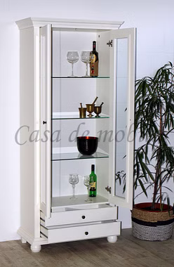 Wohnwand 306x203x48cm KOPENHAGEN 3teilig Fichte massiv altweiß lackiert Wohnwand 306x203x48cm KOPENHAGEN 3teilig Fichte massiv altweiß lackiert