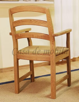 Massivholzstuhl mit Armlehne landhaus IKAST 58x90x54cm eiche massiv natur geölt, IKA300-8431 Casa de mobila Goslar Massivholzstuhl mit Armlehne landhaus IKAST 58x90x54cm eiche massiv natur geölt, IKA300-8431 Casa de mobila Goslar