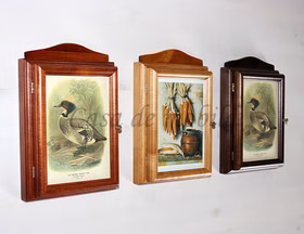 Schlüsselkasten 20x30x6cm DECOR Pappel massiv honigfarben lackiert Schlüsselkasten 20x30x6cm DECOR Pappel massiv honigfarben lackiert