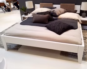 Easy Sleep Holzbett mit Kopfteil 4 Kiefer massiv weiss lackiert casademobila Goslar Easy Sleep Holzbett mit Kopfteil 4 Kiefer massiv weiss lackiert casademobila Goslar