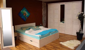 Massivholz Doppelbett mit Schubladen 140x200 cm RAUNA Kiefer massiv weiß lasiert casademobila Massivholz Doppelbett mit Schubladen 140x200 cm RAUNA Kiefer massiv weiß lasiert casademobila