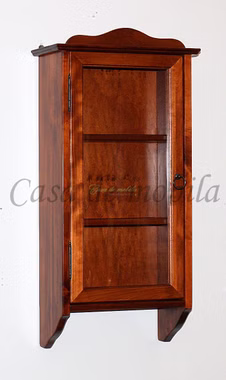 Hängevitrine 38x77x18cm DECOR Pappel massiv kirschbaumfarben lackiert Hängevitrine 38x77x18cm DECOR Pappel massiv kirschbaumfarben lackiert Casa de mobila Goslar