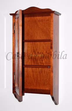 Hängevitrine 38x77x18cm DECOR Pappel massiv kirschbaumfarben lackiert Hängende-flurschrank mit glastür 38x77x18cm pappel massiv kirschbaumfarben lackiert Casa de mobila Goslar