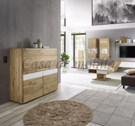 Massivholz Schreibsekretär Ramos 120x127x47cm Asteiche oder Astbuche massiv geölt Casa de mobila Goslar