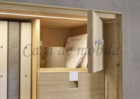 mit Schreibfach Asteiche massiv Bianco geölt Astbuche natur geölt Decker Home Office Casa de mobila Goslar