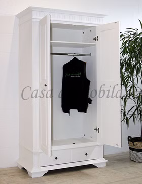 Massivholz Dielenschrank 110x201x58cm DAHLIA 2türig Fichte massiv weiß gewachst von Casademobila Goslar Bmob Massivholz Dielenschrank 110x201x58cm DAHLIA 2türig Fichte massiv weiß gewachst von Casademobila Goslar Bmob