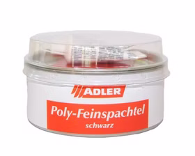 Poly-Feinspachtel 1kg ADLER schwarz inkl. Härter Poly-Feinspachtel 1kg ADLER schwarz inkl. Härter