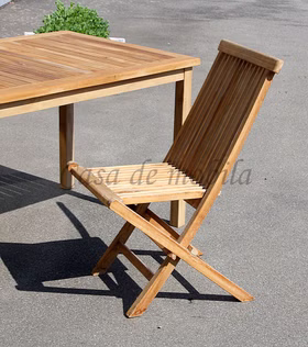 teakholz stühle klappbar 45x88x59cm SNICK bei Casa de mobila Goslar