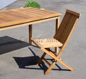 teakholz stuhl klappbar 45x88x59cm SNICK bei Casa de mobila Goslar