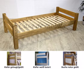 Bett 90x200 TOBYKIDS Massivholz