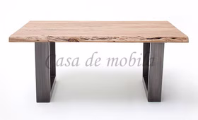 Massivholz Beistelltisch mit Baumkante und Metallbeine CARTAGENA Akazie massiv natur lackiert casademobila Goslar Massivholz Beistelltisch mit Baumkante und Metallbeine CARTAGENA Akazie massiv natur lackiert casademobila Goslar