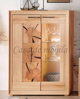 Naturtholz Anrichte schrank mit stirnholz 2tuerig kernbuche massiv geölt casademobila