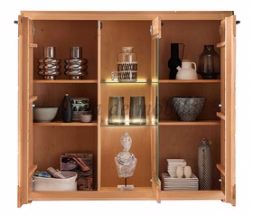 Massivholz Esszimmer schrank mit hirnholz kernbuche massiv geölt casademobila