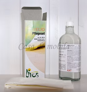 LIVOS Pflegeset 250ml VELIO Politur Bianco Baumwolltuch von Casademobila Goslar LIVOS Pflegeset 250ml VELIO Politur Bianco Baumwolltuch von Casademobila Goslar