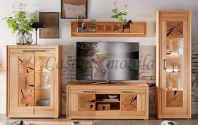 Wohnwand Anbauwand Schrankwand holz kernbuche massiv geölt mit Hirnholz casademobila Wohnwand Anbauwand Schrankwand holz kernbuche massiv geölt mit Hirnholz casademobila