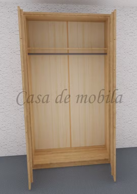 Massivholz Kleiderschrank 125x219x60cm 2türig Wildeiche massiv geölt von Casa de mobila Goslar