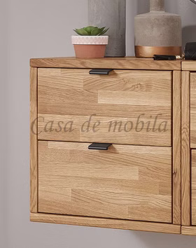 Massivholz Hänge-kommode mit schublade Wildeiche natur geoelt casademobila Goslar