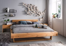 Holzbett Doppelbett WOODSTOCK 140, 160, 180 cm Kiefernholz gelaugt geölt Holzbett Doppelbett WOODSTOCK 140, 160, 180 cm Kiefer massiv gelaugt geölt Casa de mobila Goslar