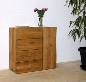 Flurkommode 83x80x38cm WOODLINE Eiche massiv natur geölt von Casademobila Goslar