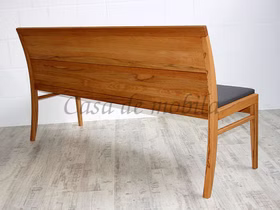 Echtholz Rotkernbuche Esszimmerbank Sitzbank CASERA geölt Stoffpolster Lino mit Rückenlehne Wimmer casademobila Echtholz Rotkernbuche Esszimmerbank Sitzbank CASERA geölt Stoffpolster Lino mit Rückenlehne Wimmer casademobila
