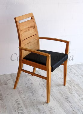 Massivholz Armlehnstuhl Bürostuhl Casera 56x95x53cm geölt Lederpolster Colorado Wimmer Casademobila Massivholz Armlehnstuhl Bürostuhl Casera 56x95x53cm geölt Lederpolster Colorado Wimmer Casademobila