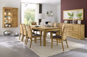 Massivholz Esszimmer-tisch CASERA 150x76x95cm Eiche Asteiche massiv natur oder Bianco geölt Casa de mobila Goslar Massivholz Esszimmer-tisch CASERA 150x76x95cm Eiche Asteiche massiv natur oder Bianco geölt Casa de mobila Goslar