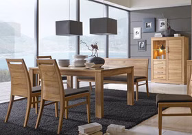 Massivholz Esszimmer-tisch CASERA 150x76x95cm Buche Rotkernbuche massiv natur geölt Casa de mobila Goslar Massivholz Esszimmer-tisch CASERA 150x76x95cm Buche Rotkernbuche massiv natur geölt Casa de mobila Goslar