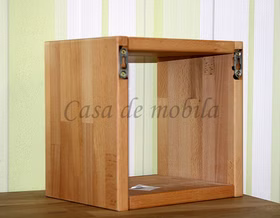 Massivholz Hängeregal PORTLAND 25x25x20cm Kernbuche massiv natur geölt von Casademobila Goslar