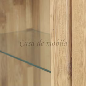 Highboard links 80x139x47cm LOFT Eiche massiv natur geölt von Casademobila Goslar