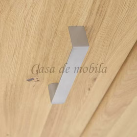 Highboard rechts 80x139x47cm LOFT Eiche massiv natur geölt von Casademobila Goslar