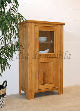 Highboard rechts 80x139x47cm LOFT Eiche massiv natur geölt von Casademobila Goslar