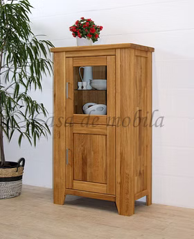 Massivholz Küchenschrank Klein rechts LOFT 80x139x47cm Eiche massiv natur geölt Casa de mobila Goslar