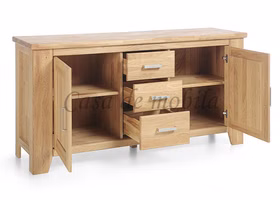 Massivholz schrank 2 türig und Schubladen LOFT 165x85x47cm Eiche massiv natur geölt Casa de mobila Goslar Massivholz schrank 2 türig und Schubladen LOFT 165x85x47cm Eiche massiv natur geölt Casa de mobila Goslar