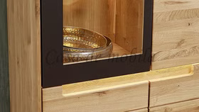 Highboard 168x136x40cm FLORENZ Wildeiche massiv Roheffekt geölt Design von Casademobila Goslar