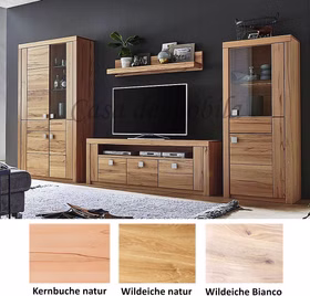 Massivholz Wohnwand SKYLINE 4teilig Kernbuche oder Wildeiche massiv natur oder Bianco geölt von Casademobila Goslar Massivholz Wohnwand SKYLINE 4teilig Kernbuche oder Wildeiche massiv natur oder Bianco geölt von Casademobila Goslar